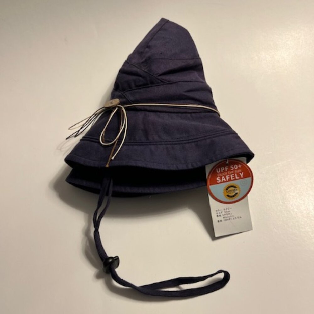 Siggi Womens SPF 50+ Navy Blue Bucket Sun Hat Wide Brim - Picture 5 of 5